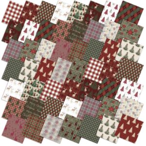 Oudain 60 Pcs 10 x 10 Inch Christmas Woodland Quilting Fabric Squares 7 Oudain 60 Pcs 10 x 10 Inch Christmas Woodland Quilting Fabric Squares | Tuloimportas.com