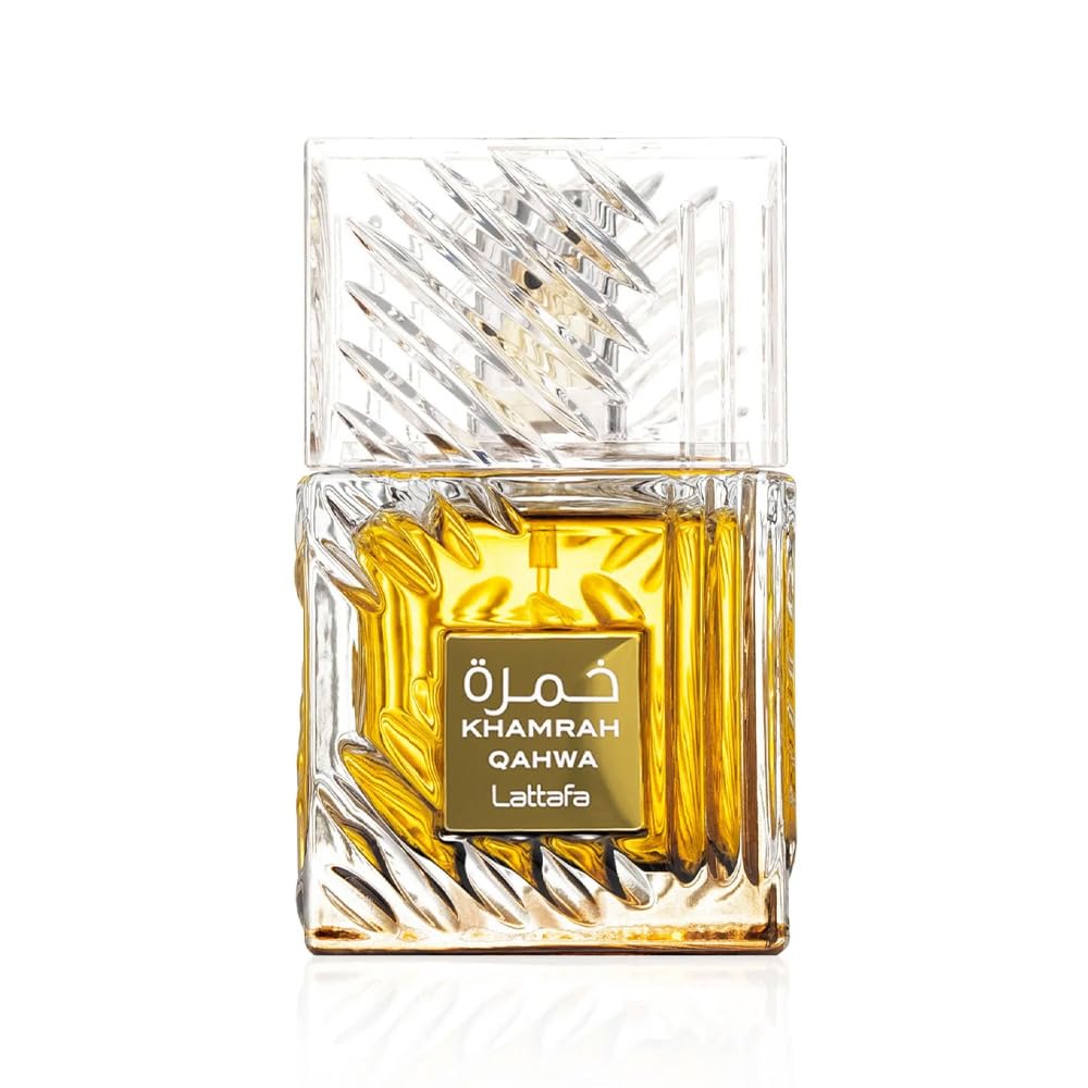 Lattafa Khamrah Qahwa - Vanilla, Warm Spicy, Cinnamon, Sweet - Eau de Parfum Long-Lasting Fragrance for Unisex, 3,40 Ounce / 100 ml