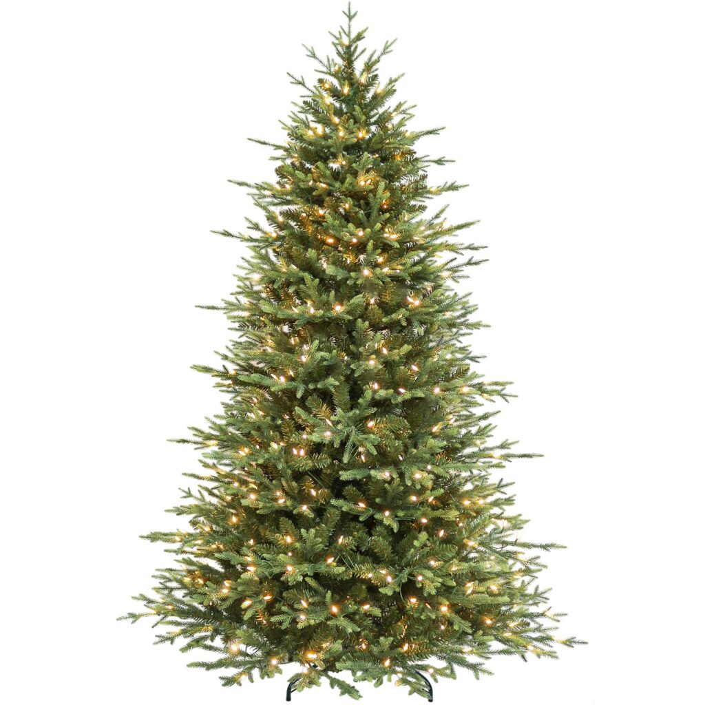 Hykolity 7,5 ft Prelit Christmas Tree with Realistic PE Foliage
